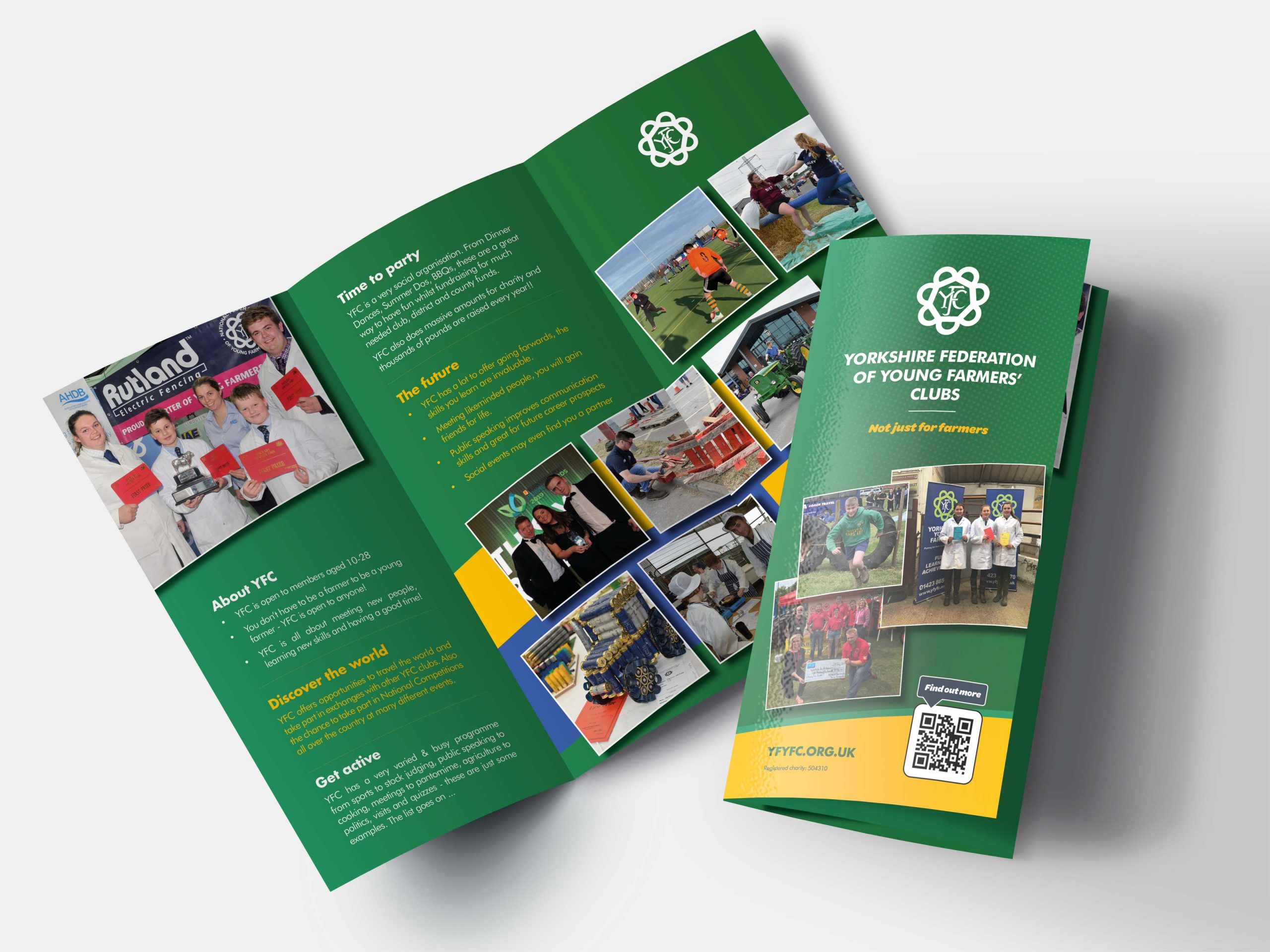 Yorkshire Federation of Young Farmers' Clubs Leaflet Design